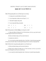 BÀI 8  QUY LUẬT PHÂN LI + đáp án