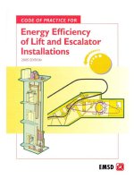 code of practice for energy efficiency of lift and escalator installations
