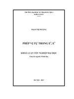 Phép vị tự trong E2, E3 khóa luận tốt nghiệp