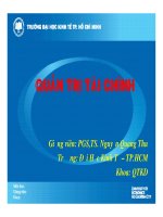 giới thiệu về quản trị tài chính
