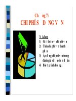 quản lý chi phí sử dụng vốn