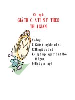 giá trị của tiền tệ theo thời gian