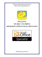 bài giảng tin học MOS 2010 study guide for microsoft excel