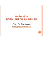 phân tích ngân lưu của một dự án đầu tư