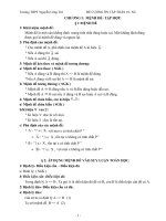 Ôn tập mệnh đề, tập hợp