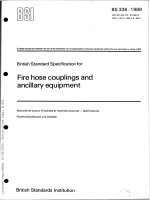 BS 336 1989 fire hose couplings and ancillary equipments