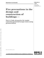 BS 5588 4 1978 fire precautions in the design and construction of buildings—MVAC