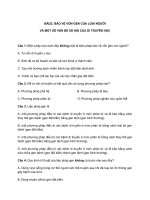 BÀI 22. BẢO VỆ VỐN GEN CỦA LOÀI NGƯỜI VÀ MỘT SỐ VẤN ĐỀ XÃ HỘI CỦA DI TRUYỀN HỌC + ĐÁP ÁN