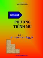 Tài liệu hay về phương trình mũ