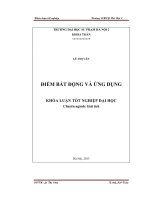 Điểm bất động và ứng dụng khóa luận tốt nghiệp