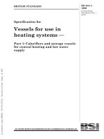 BS 853 1 1996 vessels for use in heating systems
