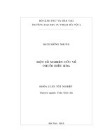 Một số nghiên cứu về chuỗi điều hòa khóa luận tốt nghiệp