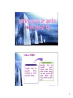 Bài giảng Quyền lực và Uỷ Quyền trong quản trị