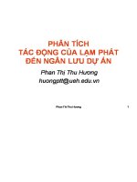 phân tích tác động của lạm phát đối với một dự án đầu tư