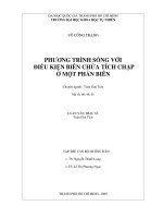 Phương trình sóng với điều kiện biên chứa tích chập ở một phần biên