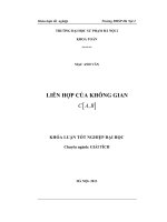 Liên hợp của không gian C a,b khóa luận tốt nghiệp