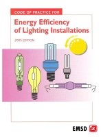 code of practice for energy efficiency of lighting installations