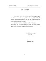 Nhập môn đại số Tenxơ khóa luận tốt nghiệp