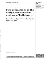 BS 5588 5 1991 fire precautions in the design and construction of buildings firefighting