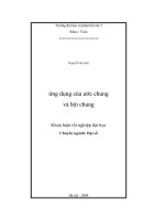 Ứng dụng của ước chung và bội chung khóa luận tốt nghiệp
