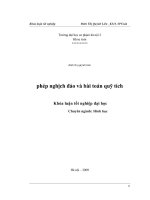 Phép nghịch đảo và bài toán quỹ tích khóa luận tốt nghiệp.
