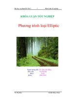 Phương trình loại Elliptic khóa luận tốt nghiệp