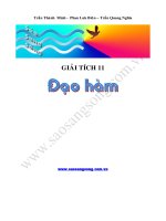 Giải tích 11 đạo hàm