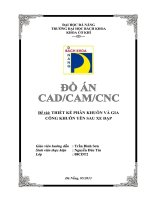 ĐỒ án CAD CAM CNC THIẾT kế PHÂN KHUÔN và GIA CÔNG KHUÔN yên SAU XE đạp