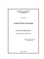 Khóa luận tốt nghiệp lý thuyết đồ thị và ứng dụng