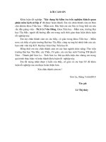 khóa luận tốt nghiệp đại học đề tài Xây dựng bộ kiểm tra trắc nghiệm khách quan phân môn Lịch sử lớp 4