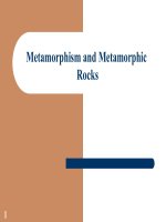 Metamorphism and Metamorphic Rocks