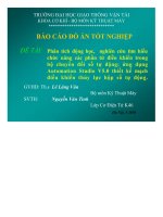 đồ án phân tích động học, nghiên cứu tìm hiểu chức năng các phần tử điều khiển trong bộ chuyển đổi số tự động; ứng dụng automation studio v50 thiết kế mạch
