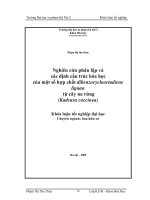 Nghiên cứu phân lập và xác định cấu trúc hoá học của một số hợp chất Dibenzocyclooctadiên Lignan từ cây Na rừng (Kadsura Coccinea)
