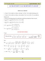 Giá trị lớn nhất và nhỏ nhất của hàm số