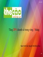 Kế hoạch marketing cho website thecaoonline