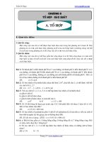 Toán về Tổ hợp xác suất