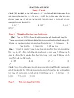 BÀI TẬP TRẮC NGHIỆM SÓNG ÁNH SÁNG