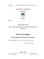 Tổng hợp Polyme ưa nước trên cơ sở đồng trùng hợp axit Acrylic và Acrylamit ứng dụng trong xử lý môi trường