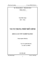 Vectơ trong phép biến hình khóa luận tốt nghiệp