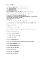 Đồ Án Tốt Nghiệp - Nghiên Cứu Hoạt Động Marketing Tại Công Ty TNHH Sản Xuất Và Phát Triển Kim Thành