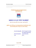 Nghiên cứu chế tạo và sử dụng polyme hấp thụ làm chất hấp thu trong xử lý môi trường