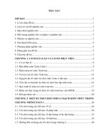 KHÓA LUẬN TỐT NGHIỆP SƯU TẦM VÀ TỔ CHỨC TRÒ CHƠI TOÁN HỌC CHO HỌC SINH LỚP 1