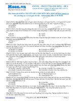 Chuyên đề LTĐH môn Hóa học: Ancol phản ứng oxi hóa (Đề 4)