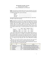 TỔNG HỢP ĐỀ THI MÔN TIN HỌC CĂN BẢN