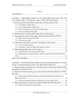 Đánh giá hiệu quả thương mại dự án lô 1011 côn sơn của tổng công ty thăm dò khai thác dầu khí (PVEP)”