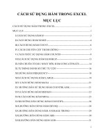Cách sử dụng hàm trong Excel
