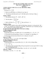 Đề thi thử Tốt Nghiệp THPT môn Toán