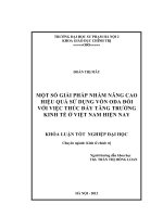 Một số giải pháp nhằm nâng cao hiệu quả sử dụng vốn ODA đối với việc thúc đẩy tăng trưởng kinh tế ở Việt Nam hiện nay