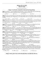 100 câu hỏi về con lắc đơn