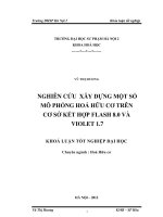 Nghiên cứu xây dựng một số mô phỏng hoá hữu cơ trên cơ sở kết hợp Flash 8.0 và Violet 1.7.